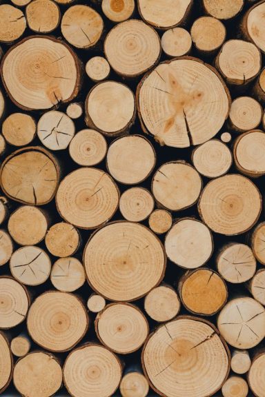 Sustainably sourced hardwood.