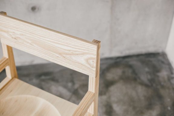 Bespoke handmade chair detailing.