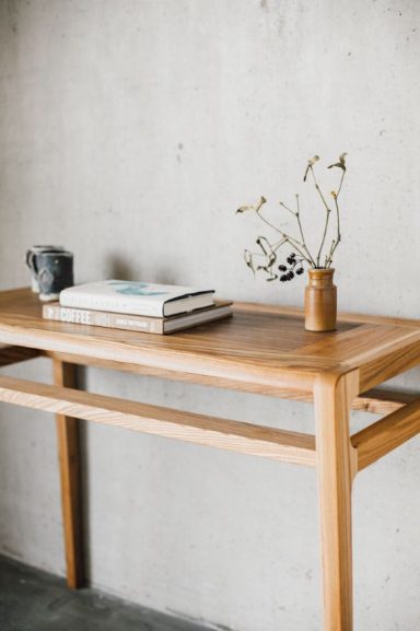 Custom made furniture, an Elm sideboard.