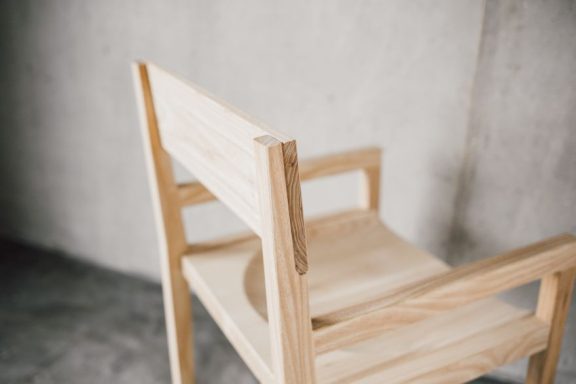 Bespoke chair handmade from Ash in Sheffield, contemporary design.