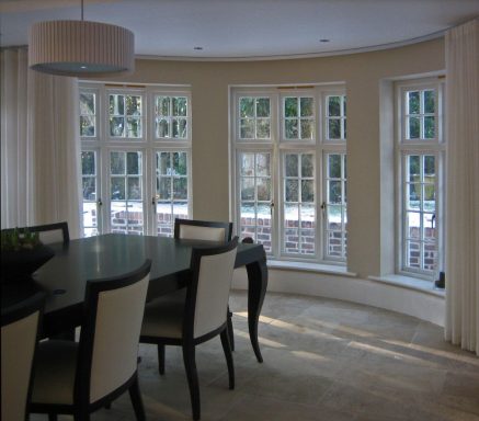 Accoya bay windows made with Georgian bars. Bespoke joinery in Sheffield.