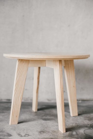 A beautiful Ash table with modern leg design made in Sheffield.