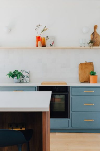 High end bespoke kitchen with in frame drawers.