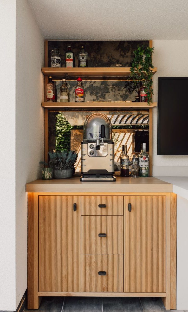 Bespoke media unit in Sheffield.