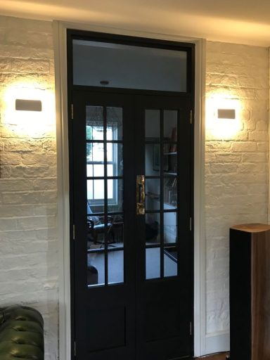 Internal hardwood French doors with Georgian bars, made in Sheffield by Phillip Davies